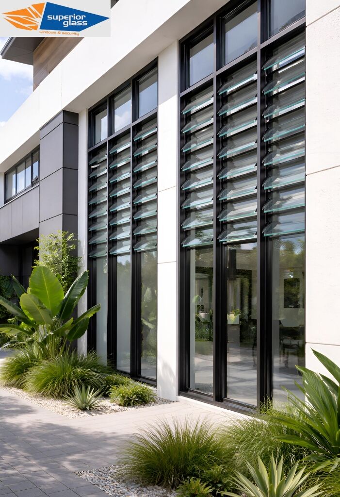 Glass louvre windows Brisbane Northside