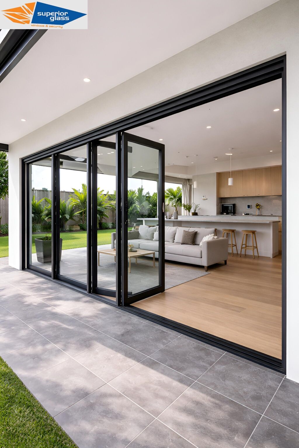 Stacking doors installation Brisbane