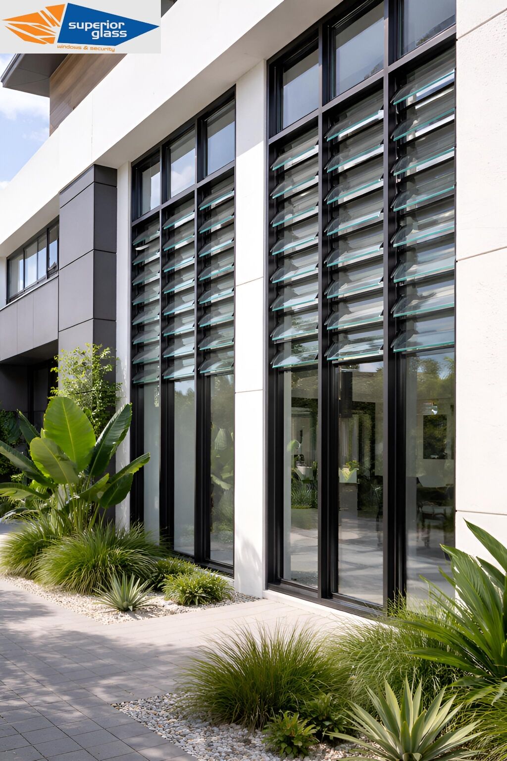 Glass louvres Brisbane Northside
