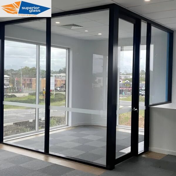 Stacking security door system Brisbane residence